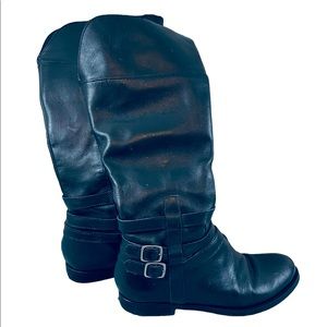 BLAKELY Brazilian Black Leather Boots Women’s Size 7M